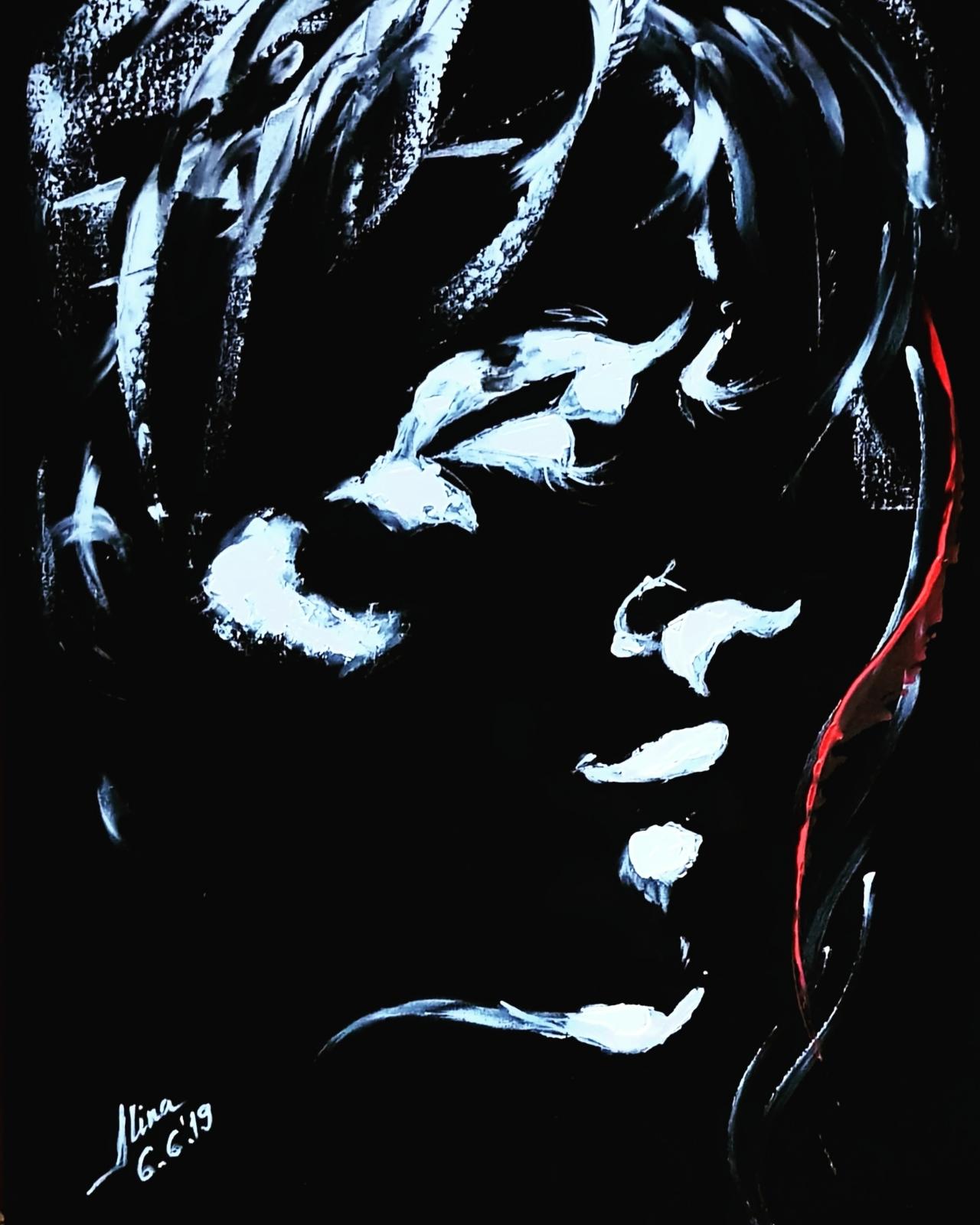 ArteDiAlina.com painting: Red lock